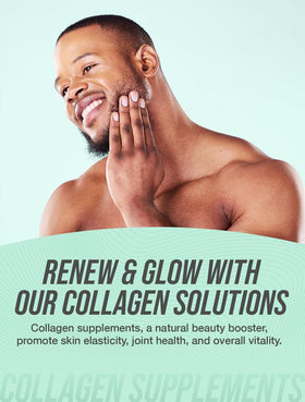 Poudre de collagène peptides BulkSupplements dans un bol