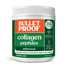 Poudre de collagène peptides Bulletproof 621g vue de face