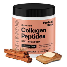 Poudre de collagène Perfect Keto 440g saveur cannelle vue de face