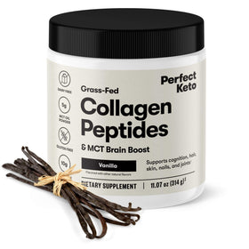 Poudre de collagène Perfect Keto vanille 408g vue de face