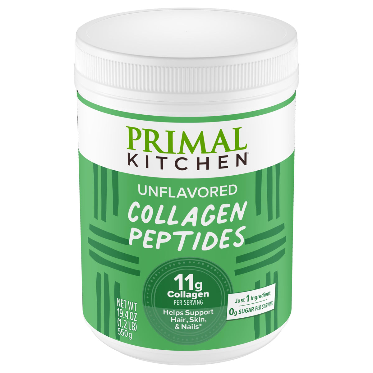 Poudre de collagène Primal Kitchen 680g sans saveur - vue avant