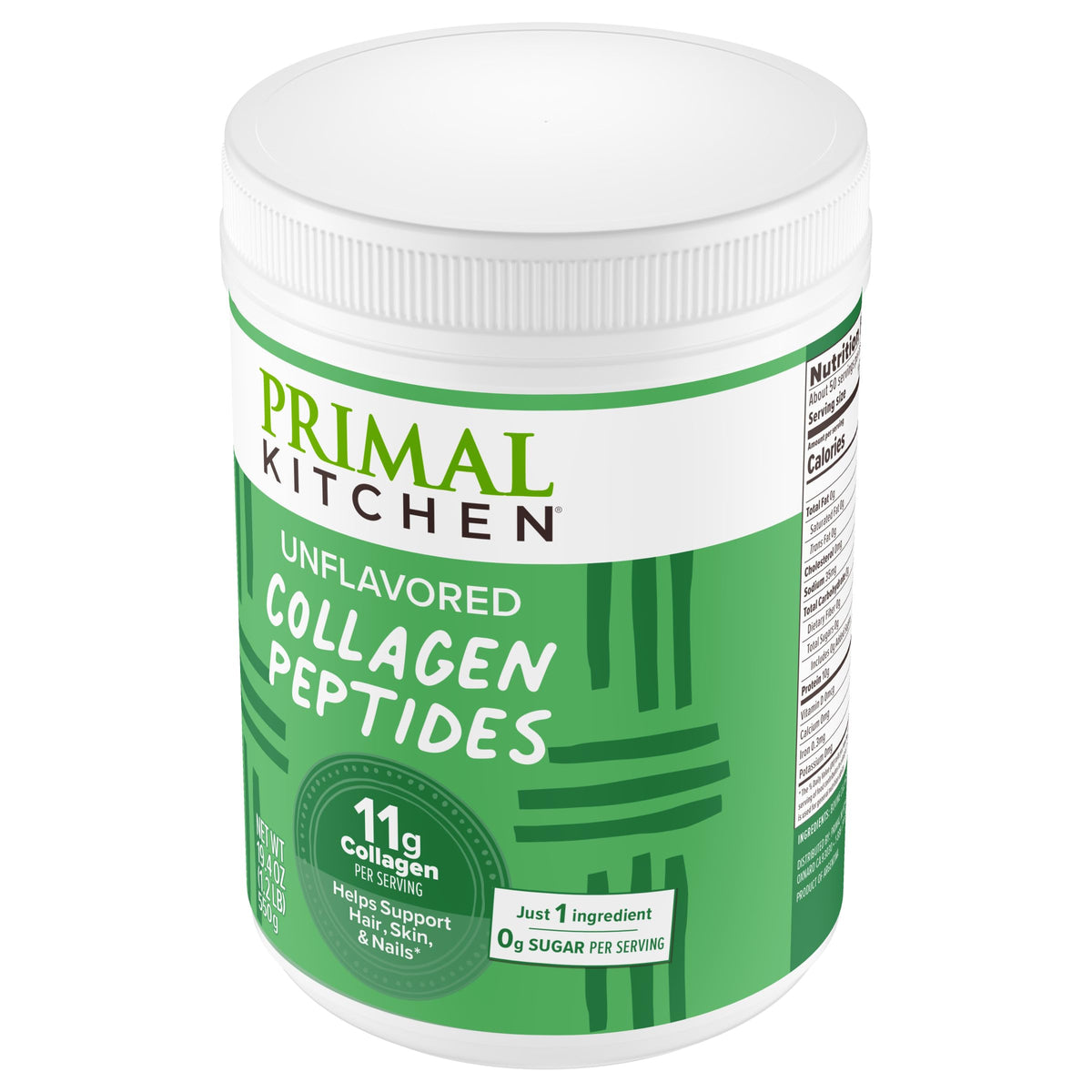 Poudre de collagène Primal Kitchen avec des fruits frais