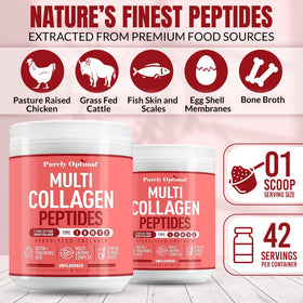 Poudre de collagène Purely Optimal avec des ingrédients supplémentaires