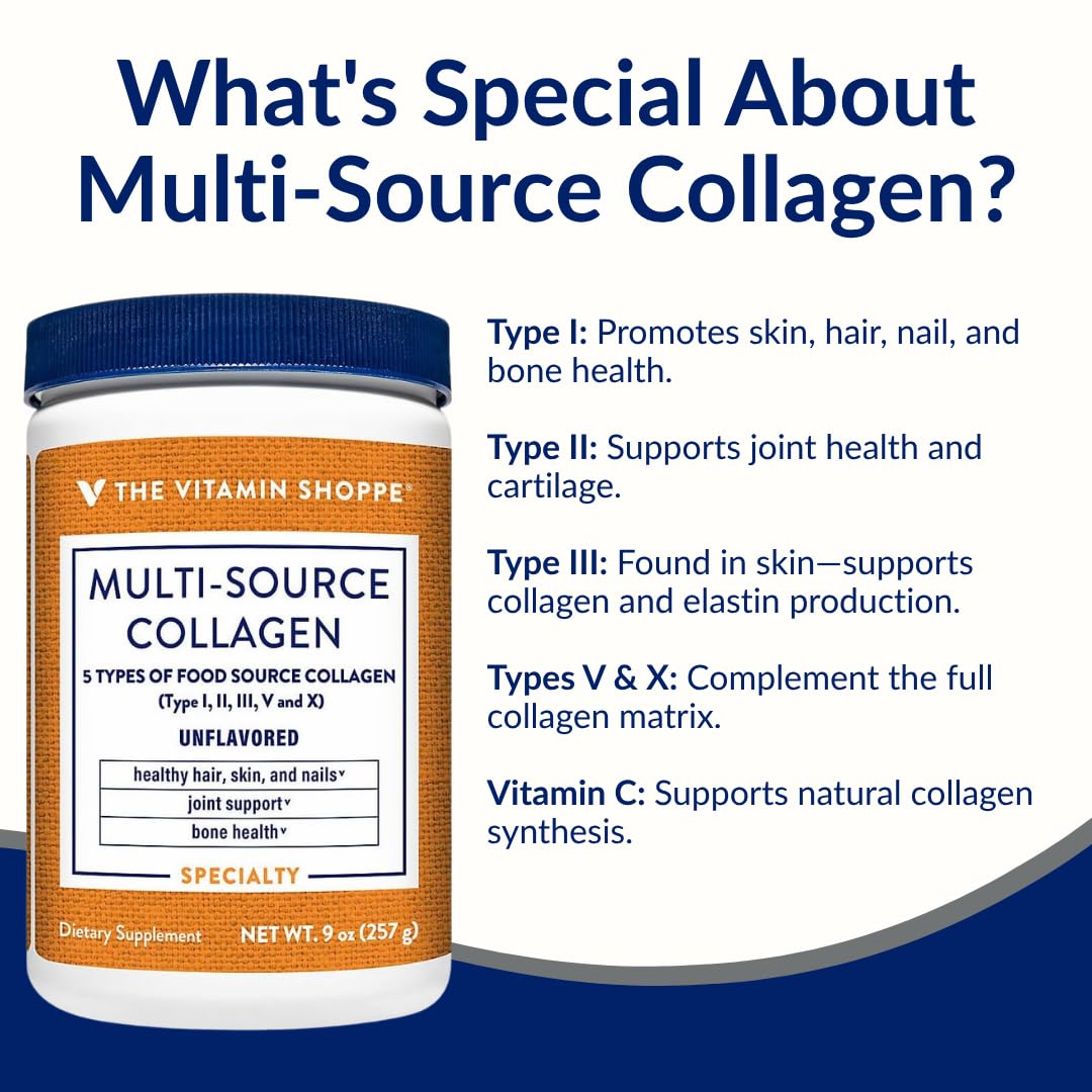 Poudre de collagène The Vitamin Shoppe mélangée dans un smoothie