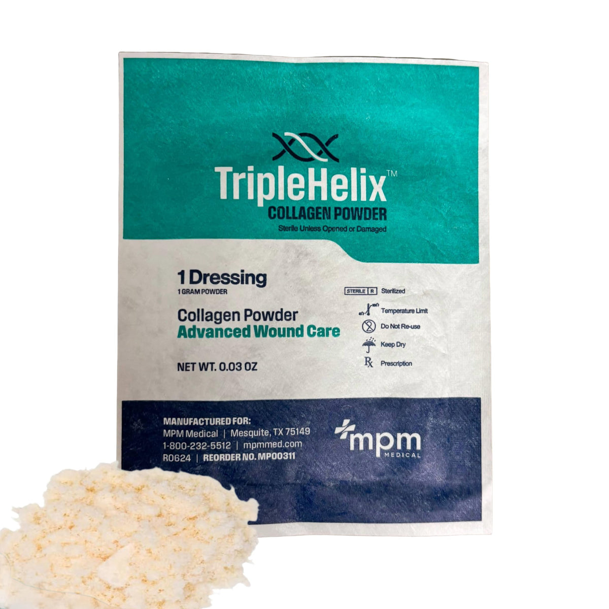 Poudre de collagène TripleHelix MPM Medical 59g vue avant