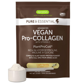 Poudre de collagène vegan Igennus à la vanille, vue de face