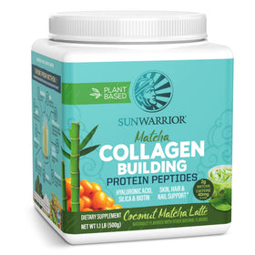 Poudre de collagène végétal Sunwarrior 621g saveur matcha noix de coco