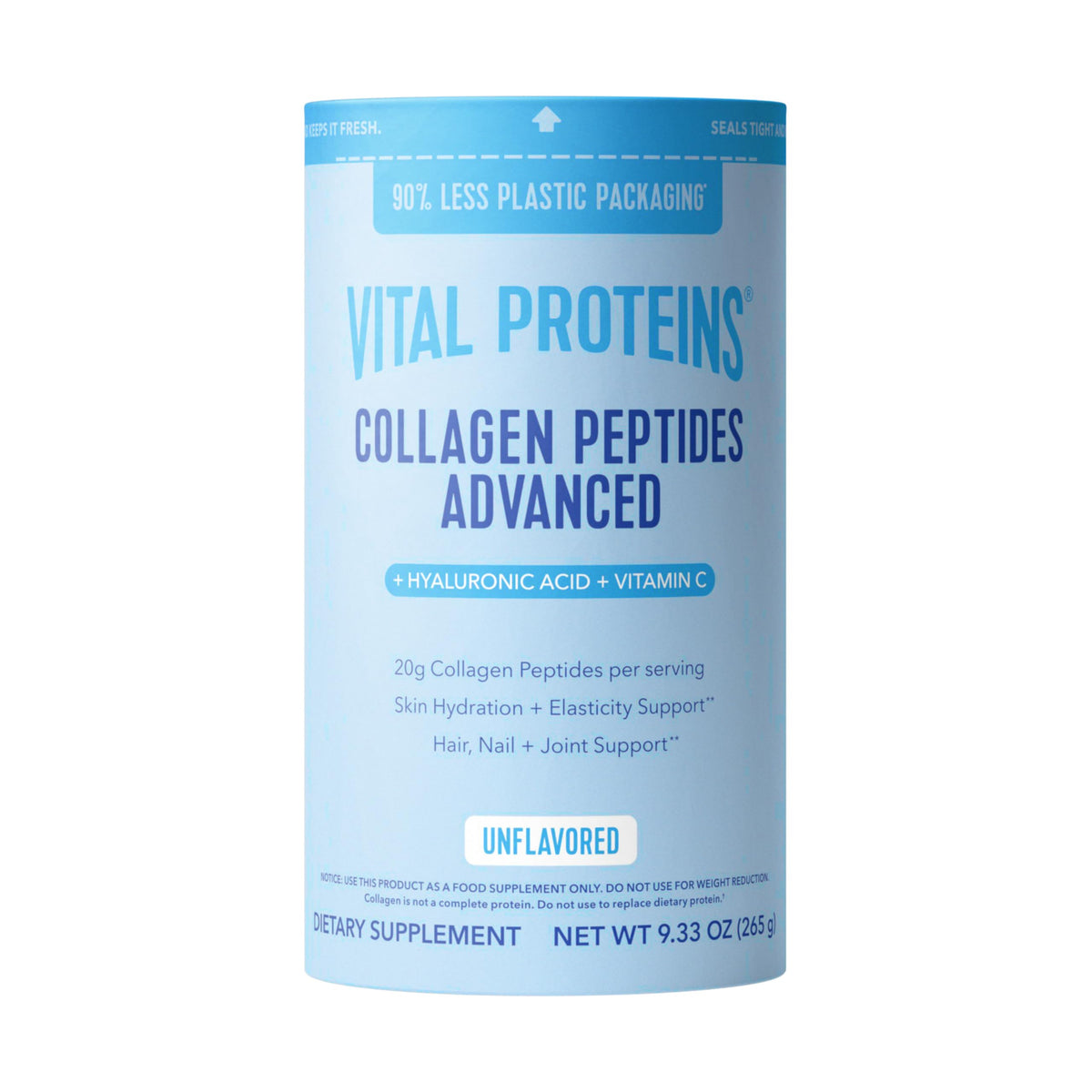 Poudre de collagène Vital Proteins 340g vue de face