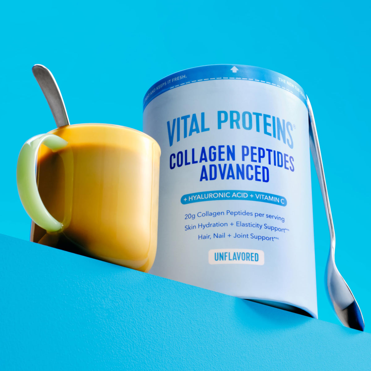 Poudre de collagène Vital Proteins, 680g, vue arrière
