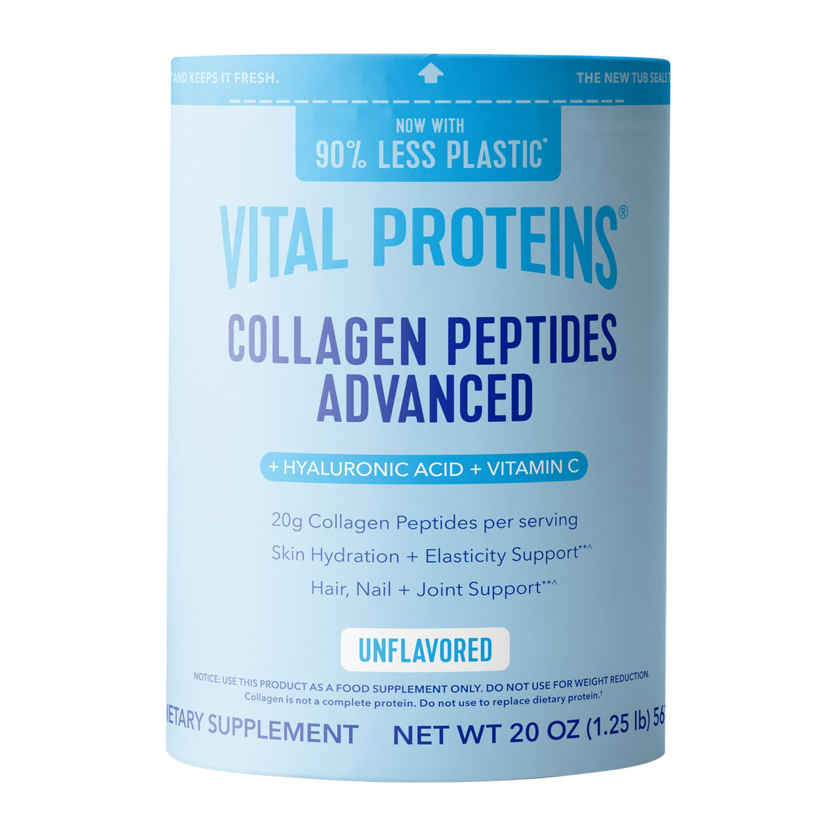 Poudre de collagène Vital Proteins, 680g, vue de face