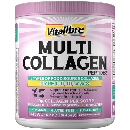 Poudre de collagène Vitalibre 558g vue avant