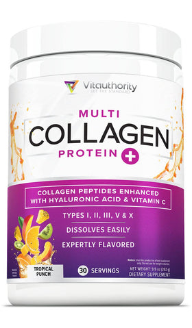 Poudre de collagène Vitauthority 380g en vue de face
