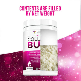 Poudre de collagène Vitauthority sur une table de cuisine
