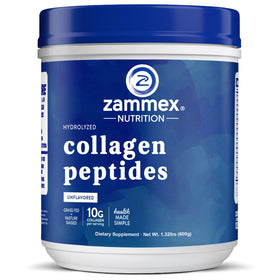 Poudre de collagène Zammex 712g vue avant avec étiquette