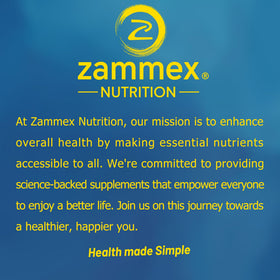 Poudre de collagène Zammex avec des fruits et une boisson