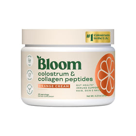 Poudre de colostrum bovin Bloom Nutrition 168g en pot