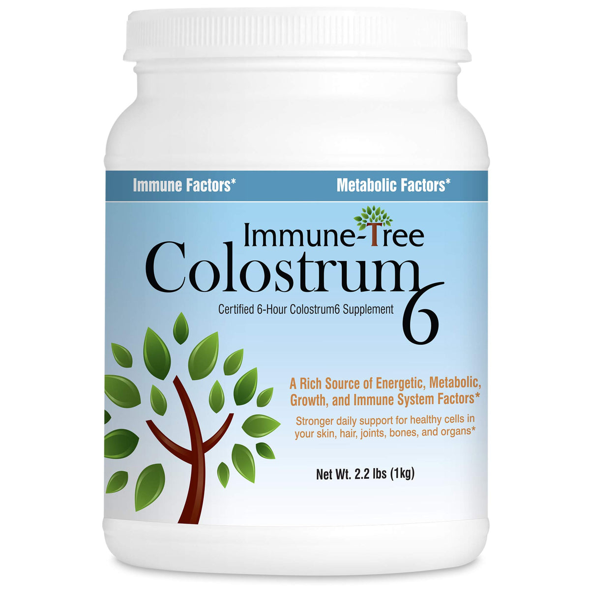 Poudre de colostrum bovin daily wellness-Tree 2,2lb vue avant