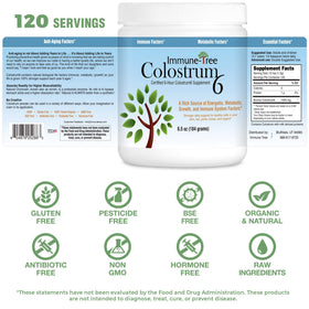 Poudre de colostrum bovin daily wellness-Tree sur une table