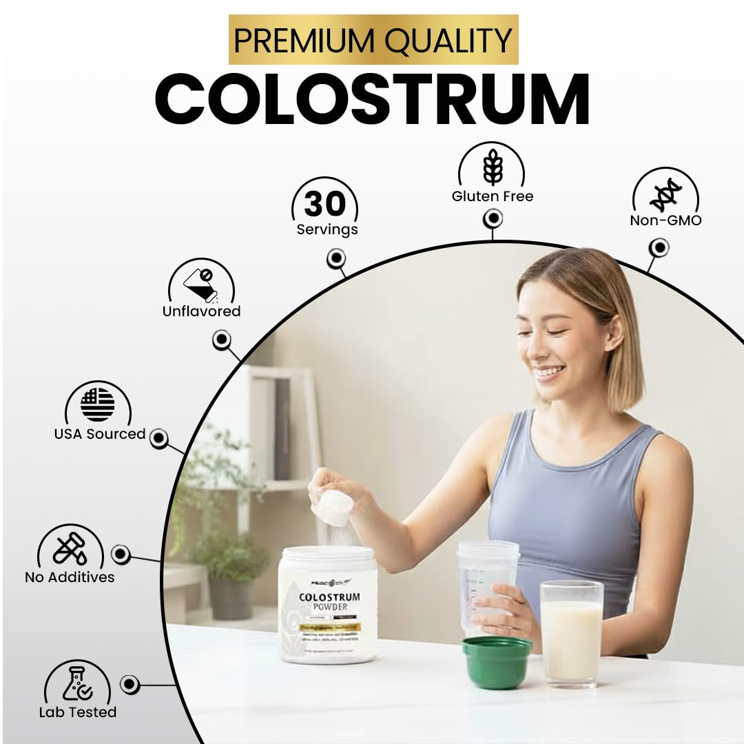 Poudre de colostrum Peacock Max 60g avec cuillère doseuse