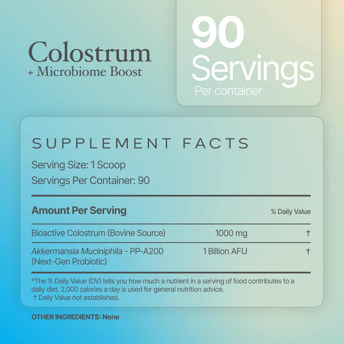 Poudre de colostrum Powders avec des ingrédients naturels