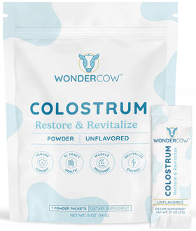 Poudre de colostrum WONDERCOW 18g vue de face
