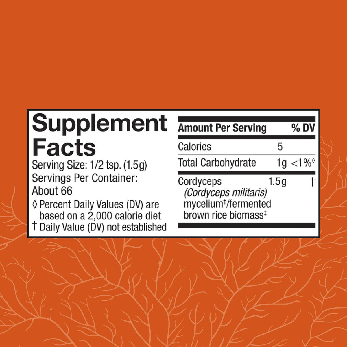 Poudre de Cordyceps Host Defense 132g avec cuillère doseuse