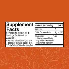 Poudre de Cordyceps Host Defense 132g avec cuillère doseuse