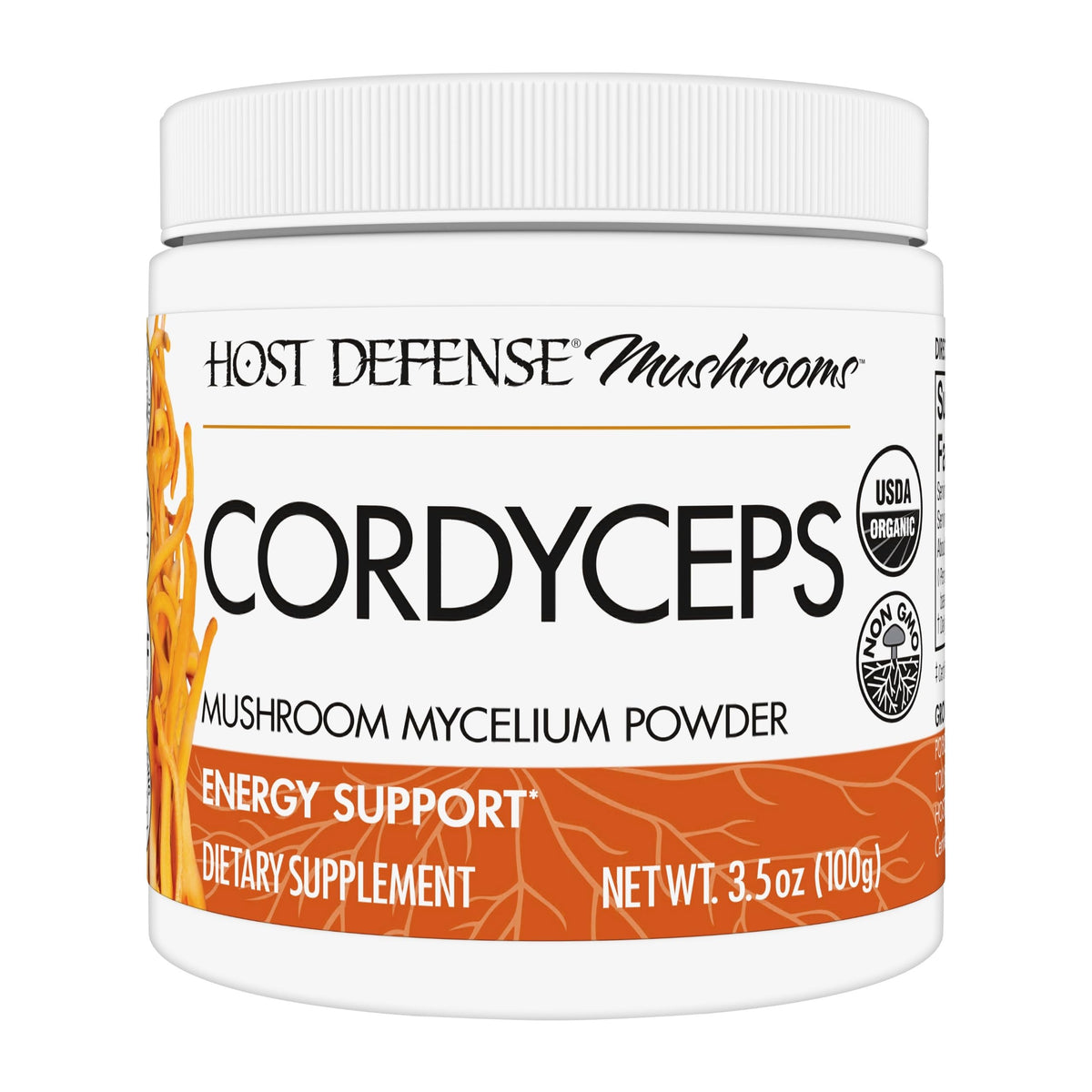 Poudre de Cordyceps Host Defense 132g vue de face
