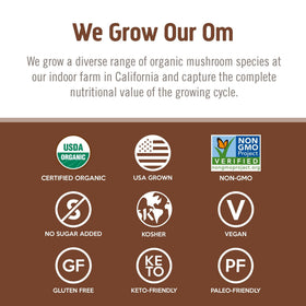 Poudre de Cordyceps OM MUSHROOM SUPERFOOD avec des ingrédients naturels