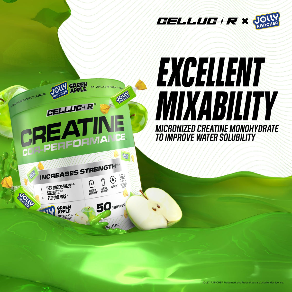 Poudre de créatine Cellucor 5g, ingrédients sur l'étiquette