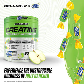 Poudre de créatine Cellucor 5g, vue de dos avec informations nutritionnelles