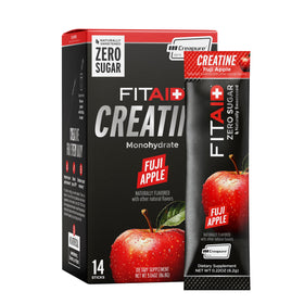 Poudre de créatine CreaPure LIFEAID au goût de pomme Fuji, sachets