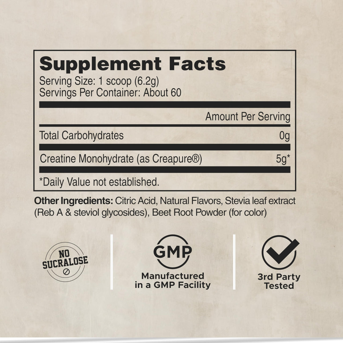 Poudre de créatine CreaPure LIFEAID avec des poids de musculation