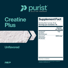 Poudre de créatine Creapure PURIST 349g avec cuillère doseuse