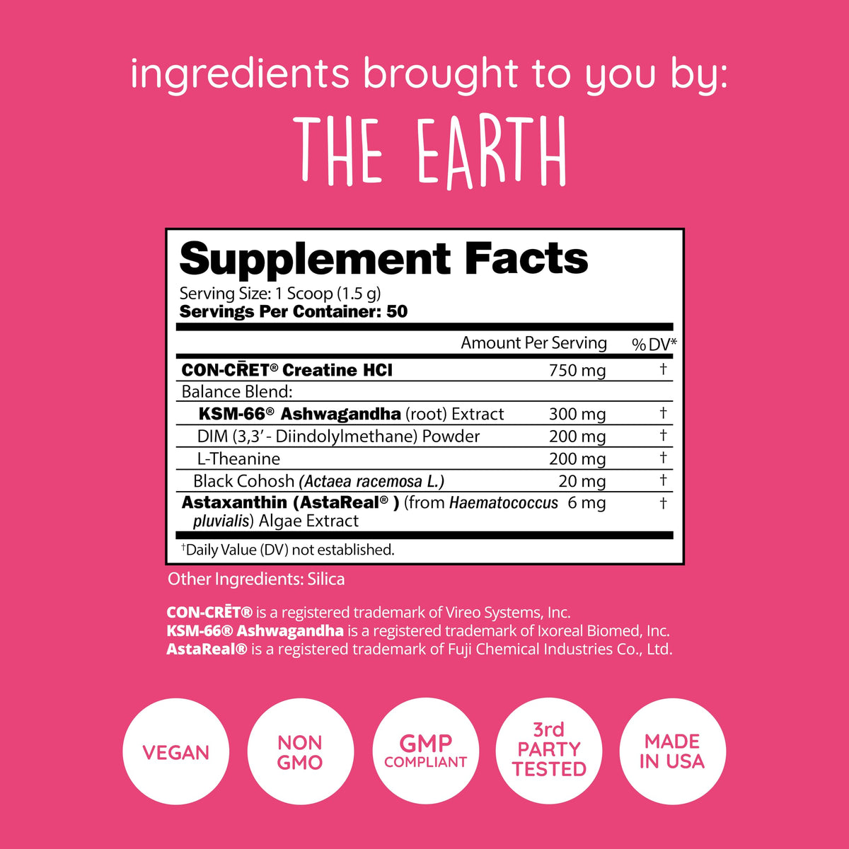 Poudre de créatine HCl Happy Healthy Hippie dans un smoothie