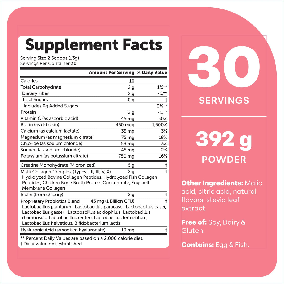 Poudre de créatine Micro Ingredients sur une cuillère