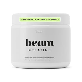 Poudre de créatine monohydrate BEAM 5g micronisée, vue avant