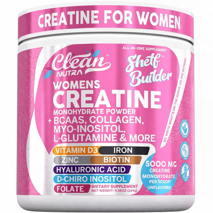 Poudre de créatine monohydrate Clean Nutraceuticals vue de face
