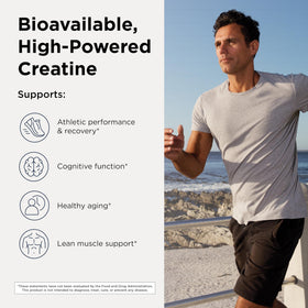 Poudre de créatine monohydrate Designs for Health 5g vue arrière