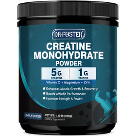 Poudre de créatine monohydrate DRFOSTER vue de face
