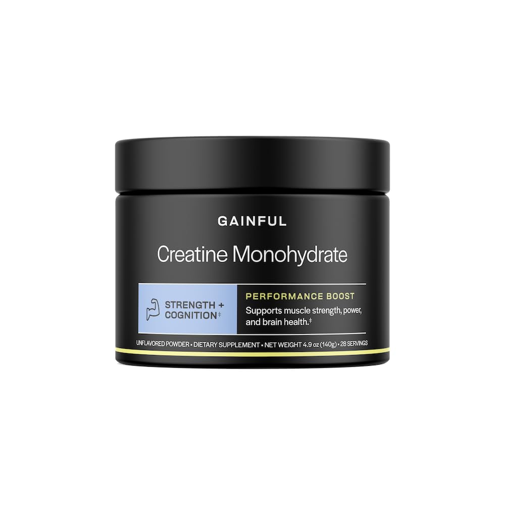 Poudre de créatine monohydrate Gainful vue de face