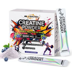 Poudre de créatine monohydrate HEALOADING 272g vue de face