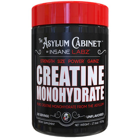 Poudre de créatine monohydrate Insane Labz 612g vue de face
