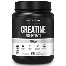 Poudre de créatine monohydrate Jacked Factory 1000g vue de face