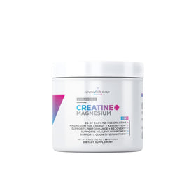 Poudre de créatine monohydrate Livingood Daily 240g vue de face