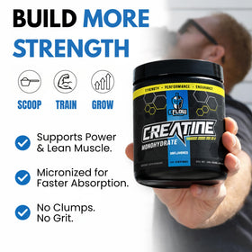 Poudre de créatine monohydrate micronisée eFlow Nutrition 300g avec mesure