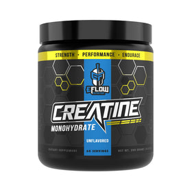 Poudre de créatine monohydrate micronisée eFlow Nutrition 300g vue de face