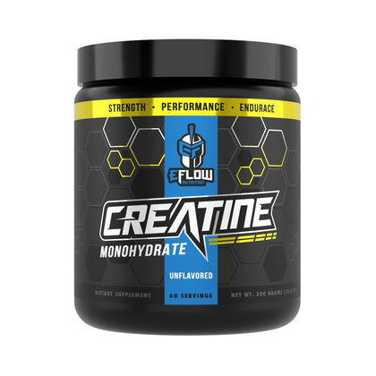 Poudre de créatine monohydrate micronisée eFlow Nutrition 300g vue de face