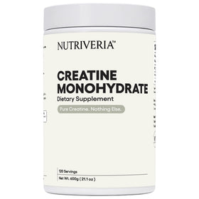 Poudre de créatine monohydrate micronisée Nutriveria 600g vue de face