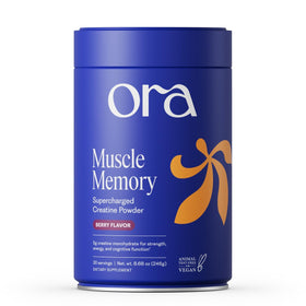 Poudre de créatine monohydrate Ora Organic 308g saveur acai vue de face